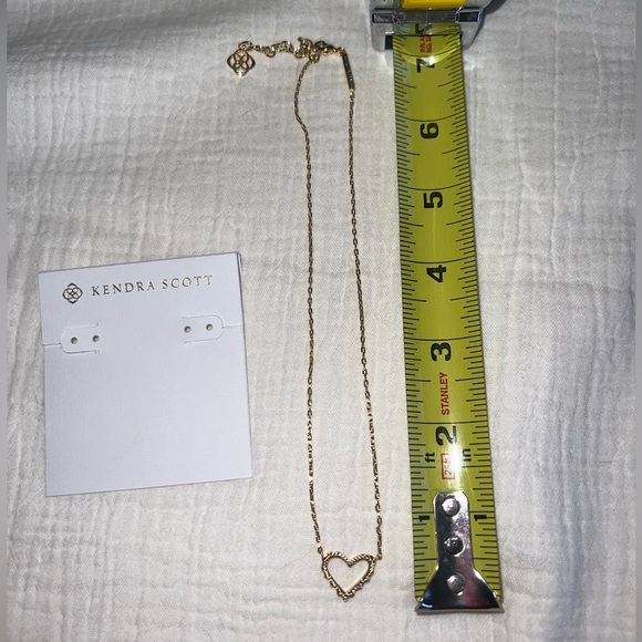 Kendra Scott Gold Open Heart Necklace - Picture 5 of 5